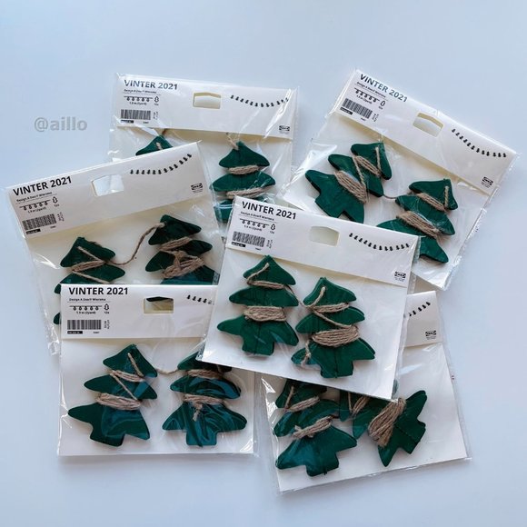 IKEA VINTER 2021 Garland, handmade Christmas tree shaped/green, 2 yard - Picture 10 of 14